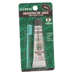 Clubman-Pinaud Bart BartpflegeMoustache Wax Brown 14 g