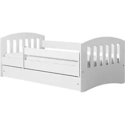 Mid.you Kinder-/Juniorbett , Weiß , Textil , Birke , Sperrholz,Schichtholz , H2 , 1-Zonen , links montierbar, rechts montierbar , 80x180 cm , mit Schubkästen,nicht verstellbar , Baby & Kindermöbel, Kinder- & Jugendzimmer, Kinderbetten, Kinder- & Jugendbetten