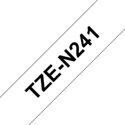 Brother Schriftband TZe-N241 (nicht lam) Schwarz auf Weiß Tintenpatrone weiß