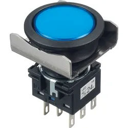 ID LBW6LA1T64S - Beleuchteter Einbautaster LBW, 26 mm , 2 CO