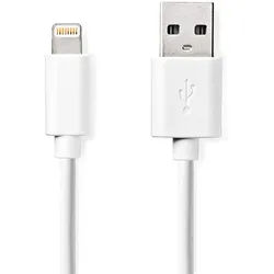 iPhone Ladekabel, Lightning Kabel, USB-A, Apple MFi Zertifiziert, 1 m, weiss ideal für Iphone 6, 7, 8, 9, X, XS, 11, 12, 13, 14, Pro / Max