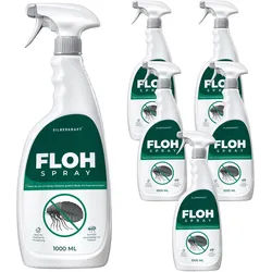 Silberkraft Flohspray Textil & Umgebung inkl. E-Book Spray 6x1000 ml
