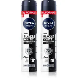 NIVEA MEN Black & White Invisible Original Antitranspirant-Spray vorteilhafte Packung