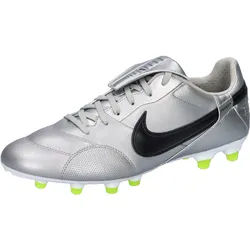 Nike Herren Fußballschuhe THE NIKE PREMIER III FG HM0265-004 42.5 - Metallic Silver/Black-Volt - 42.5