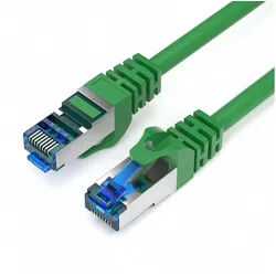 JAMEGA CAT 7 Patchkabel Ethernet RJ45 Netzwerkkabel Rohkabel LAN Kabel LAN-Kabel, CAT.7, RJ-45 Stecker (Ethernet) (500 cm) grün