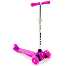 Dreirädriger LED-Roller – rosa