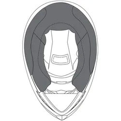 AGV K-3 SV Wangenpolster, schwarz, Größe S für Männer