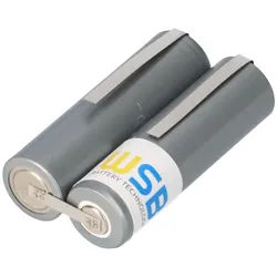 Akku passend für Haarschneider 2,4 Volt NiMH Mignon AA 2200mAh 49x15x28mm