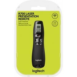 Logitech Presenter R700, Wireless, schwarz Laser, 6 Tasten, inkl. Batterie 2x AAA, Retail