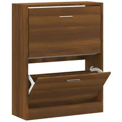 vidaXL Schuhschrank NA Schuhschrank Braun Eichen-Optik 63x24x81 cm Spanplatte braun