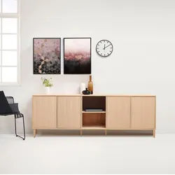 Hammel Furniture Sideboard Mistral, Hochwertig Schrank, hängend/stehend montierbar, mit Türen, B: 220 cm, anpassungsbar Designmöbel braun