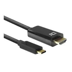 ACT USB-C zu HDMI Kabel HDMI Male AC7315 Schwarz 2 m