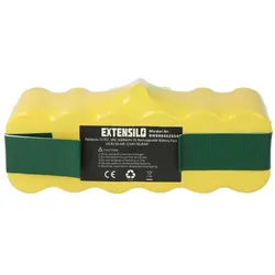 Extensilo Akku passend für iRobot Roomba 790, 800, 776p, 870, 785, 872, 871, Staubsauger-Akku Akku NiMH 3500 mAh (14,4 V, 1 St), Leistungsfähiger Austausch-Akku für Ihren Saugroboter schwarz