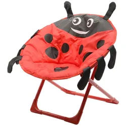 Decoris season decorations Kinderklappstuhl, Klappstuhl / Moonchair Kinder 52x42x48cm Marienkäfer klappbar rot|schwarz
