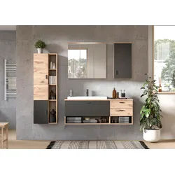 Badezimmer Grado 5-tlg. ca. 182 cm Eiche Grau