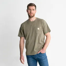 STIER Heavy Tee Pocket organic cotton M Olive