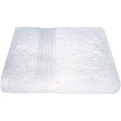 Handtuch DYCKHOFF "Siena", weiß, B:50cm L:100cm, Frottier, Obermaterial: 100% Baumwolle, Handtücher, mit Bordüre