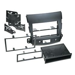 2-DIN RB mit Fach Mitsubishi / Citroen / Peugeot schwarz