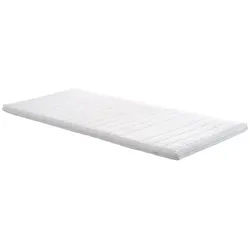 RUF Betten Topper , Weiß , Textil , 140x200 cm , Blauer Engel, Goldenes M, Made in Germany, Dgm, Oeko-Tex® Standard 100 , Bezug abnehmbar/waschbar, wendbar, atmungsaktiv, schadstoffgeprüft, alternative Größen erhältlich , Schlafzimmer, Matratzen