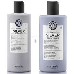 Maria Nila Haarshampoo Maria Nila Sheer Silver Set - Shampoo 350 ml + Conditioner 300 ml