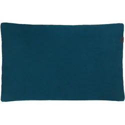 Schöner Wohnen Kissenhülle , Blau, Dunkelblau , Textil , Uni , 38x58 cm , hochwertige Qualität , Heimtextilien, Bezüge, Kissenbezüge