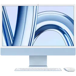 APPLE iMac 24", blau, M4 - 10 Core CPU / 10 Core GPU, Apple M4 - 10 Core CPU, 4C+6c/?10T 16GB RAM, 256GB SSD, Apple 10 Core (iGPU), macOS