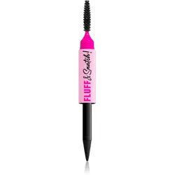 NYX Professional Makeup Fluff & Snatch Augenbrauenstift mit Pudereffekt Farbton Black 1 g