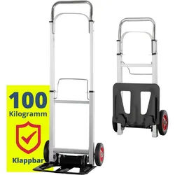 Stagecaptain Gartenliege CBF-100 klappbare Sackkarre - Maximal flexibel, minimaler Platzbedarf, CBF-100, 1 St., 1 x Stagecaptain CBF-100 klappbare Sackkarre, Leichter, stabiler Aluminiumrahmen silberfarben