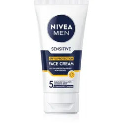 NIVEA MEN Sensitive Schutzcreme für Herren SPF 15 75 ml