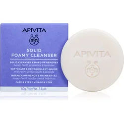 Apivita Cleansing Solid Foamy Cleanser feste Reinigungsseife mit feuchtigkeitsspendender Wirkung 80 g
