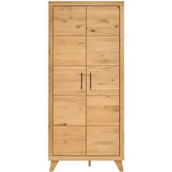 Jimmylee Babykleiderschrank , Eichefarben , Metall , Eiche , Hartholz,Hartholz , 91x206x61 cm , Baby & Kindermöbel, Babyzimmer, Babyzimmer-Serien