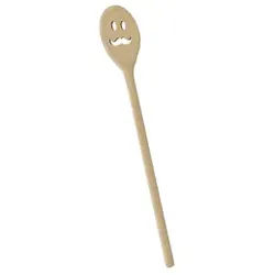 Metaltex "Mr." Kochlöffel aus Buchenholz, oval, 30 cm, Witziger Rührlöffel aus Holz mit Männergesicht, 1 Stück