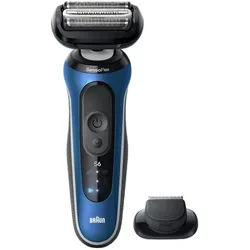 Braun Elektrorasierer Series 6 Wet&Dry - Folienrasierer - schwarz/blau blau|schwarz