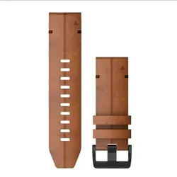 Garmin - Quickfit 26 (mm) Watch Band - Uhrenarmband - Leder - Farbe: Kastanienbraun, Teile in Schwarz