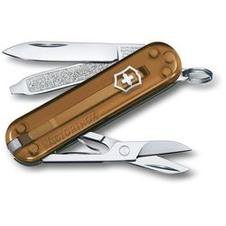 Victorinox Classic SD 7 Funktionen, kleines Taschenmesser Chocolate Fugde