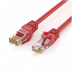 JAMEGA CAT 6 Patchkabel RJ45 Rohkabel LAN Kabel Ethernet Netzwerkkabel LAN-Kabel, CAT.6, RJ-45 Stecker (Ethernet) (1000 cm) rot
