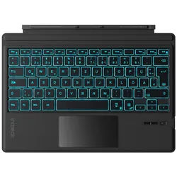 Inateck Surface Pro Tastatur, für Surface Pro 7/7+/6/5/4, mit Trackpad Tablet-Tastatur schwarz