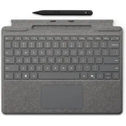 Microsoft Tablet-Tastatur (Beleuchtete mechanische Tasten) silberfarben