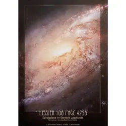 Astromedia Teleskop AstroMedia Poster Spiralgalaxie Messier 106