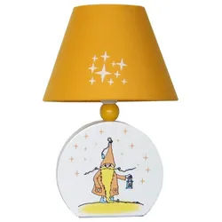 Kindertischleuchte , Orange, Weiß , Textil, Holzwerkstoff , 17x20x17 cm , RoHS, Europäischer Sicherheitsstandard , einfach zu transportieren , Lampen & Leuchten, Leuchtenserien