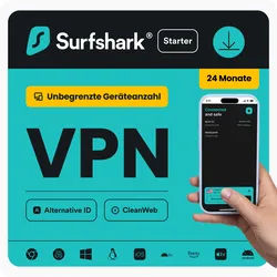 Surfshark Starter VPN | 2 Jahre | beliebig viele Geräte