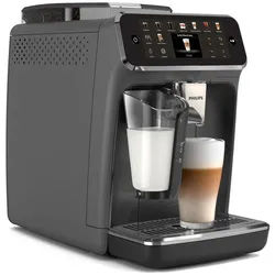 Philips Kaffeevollautomat EP5544/50 5500 Series, 20 Kaffeespezialitäten (heiß oder eisgekühlt), LatteGo-Milchsystem, SilentBrew Technologie grau|schwarz