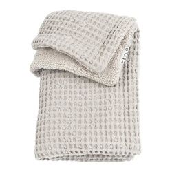 Babydecke Waffel Teddy Greige, Meyco Baby, 100x150cm beige 100 cm x 150 cm