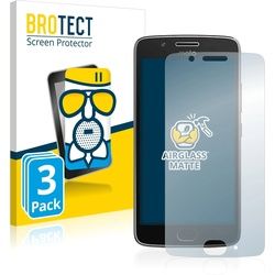 BROTECT AirGlass Panzerglasfolie Matt (3 Stück, Motorola Moto G5), Smartphone Schutzfolie