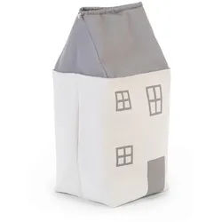Childhome Spielzeugtasche Haus , Creme, Grau , Textil , 32x73x32 cm , faltbar , Ordnen & Aufbewahren, Dekoboxen & Aufbewahrungsboxen, sonstige Boxen