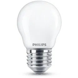 PHILIPS E27 Kleine LED Tropfen Lampe Milchglas 6.5W wie 60W 2700K warmweißes Licht