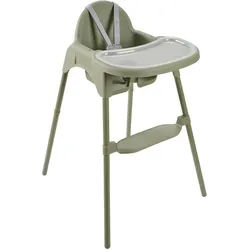 My Baby Lou Hochstuhl , Grün , Metall, Kunststoff , 63x91x58 cm , EN 14988 , Essbrett abnehmbar, höhenverstellbar, 5-Punkt-Gurt, Tablett , Babymöbel & Kindermöbel, Babyzimmer, Hochstühle