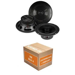 JUST SOUND best choice for caraudio Lautsprecher Boxen Heck Musway ME62 für VW Golf 4 Kompaktwagen 80W Auto-Lautsprecher (80 W) schwarz
