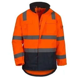 NITRAS® Warnschutz Parka MOTION TEX VIZ, orange/blau 7144, 7145 , 1 Stück, Größe: 3XL