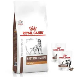 ROYAL CANIN Gastro Intestinal Low Fat LF22 12kg + Royal Canin Dog Gastrointestinal Treats Hundeleckerli 2x230g